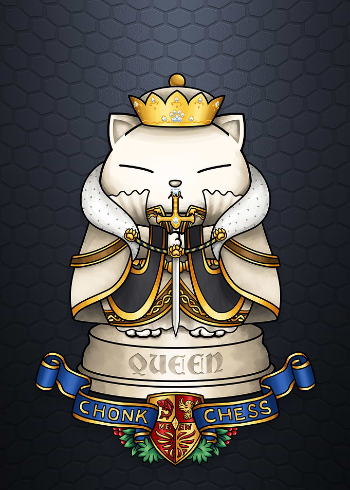 Cat Chess Queen