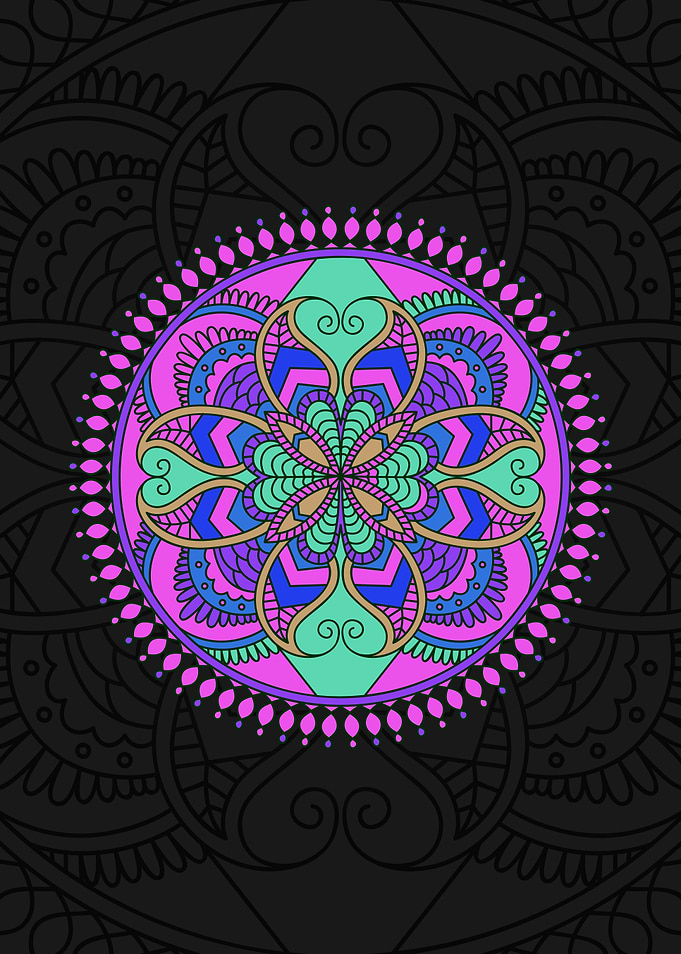 Purple Aesthetic Mandala