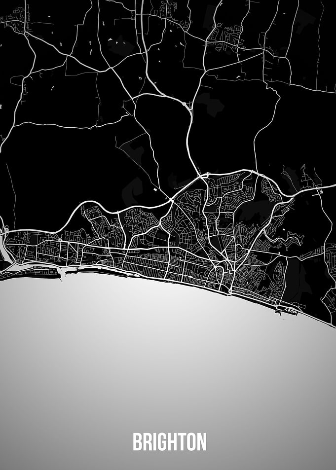 Brighton dark map