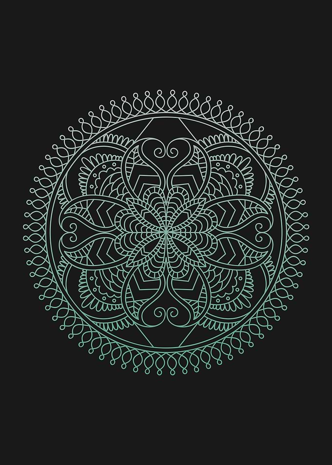 Mandala Line Art