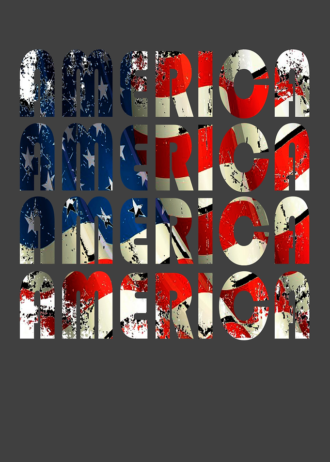 Vintage america flag