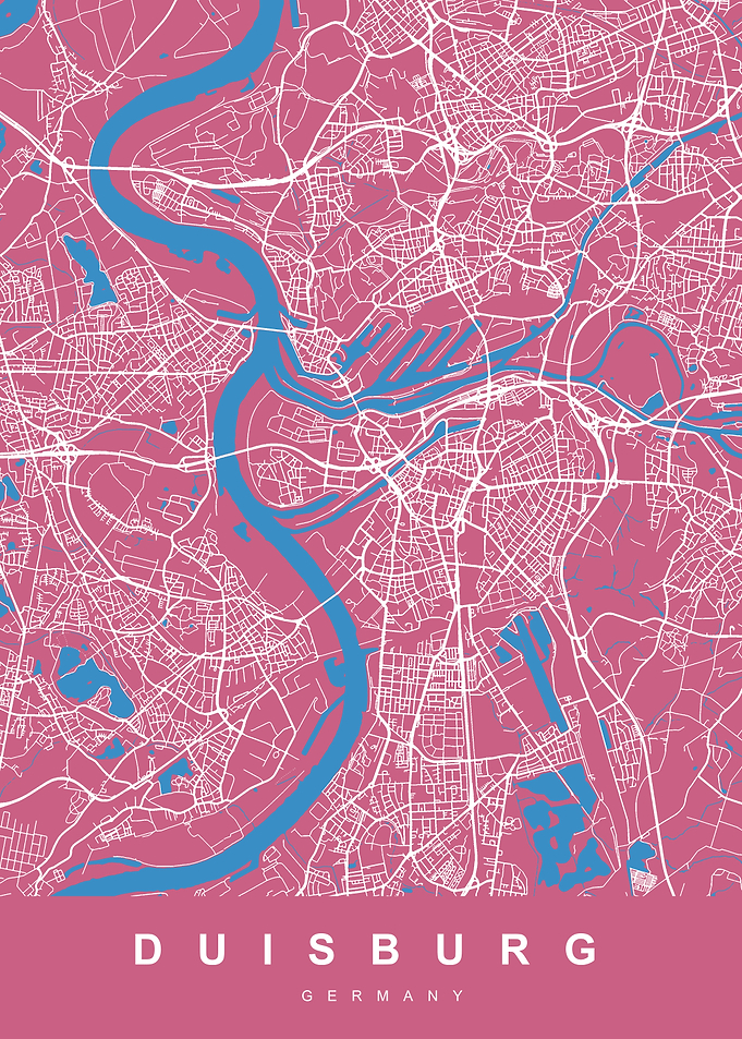 DUISBURG City Map Germany