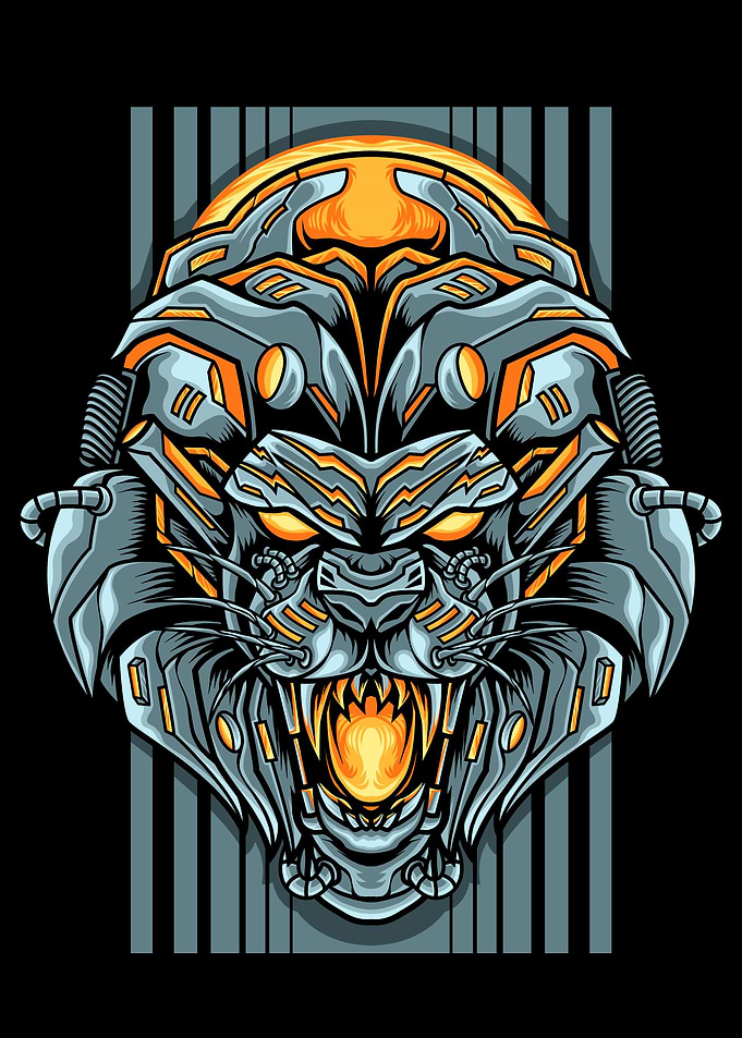 Lion Mecha Cyborg
