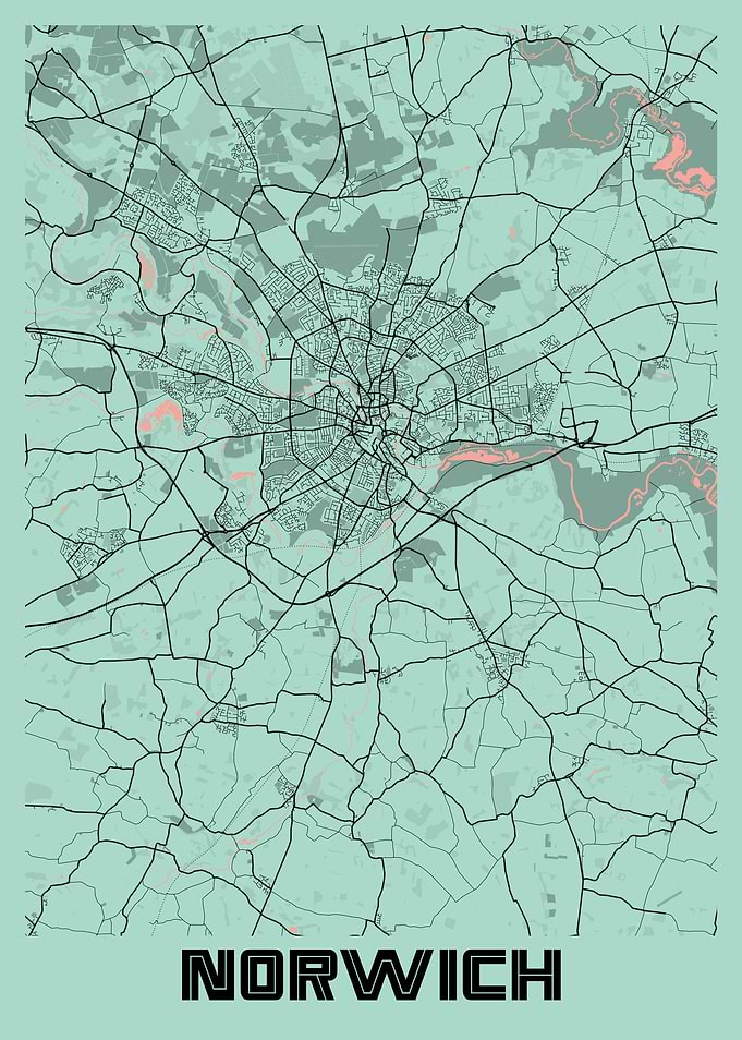 Norwich Peony City Map
