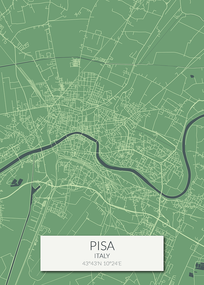 Pisa Map Green