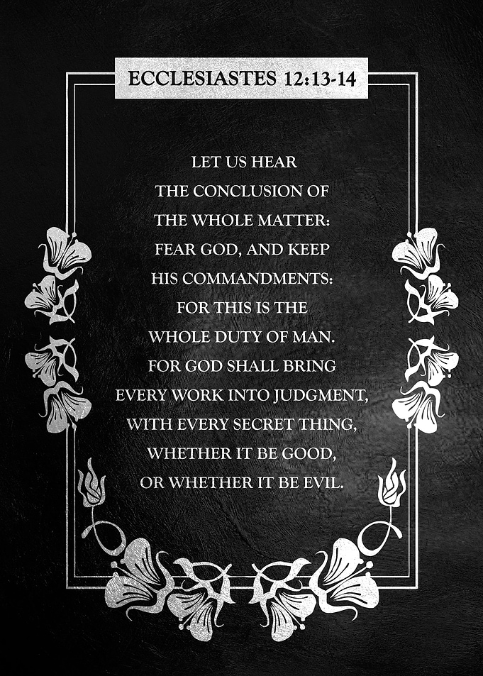 Ecclesiastes 12 13 14