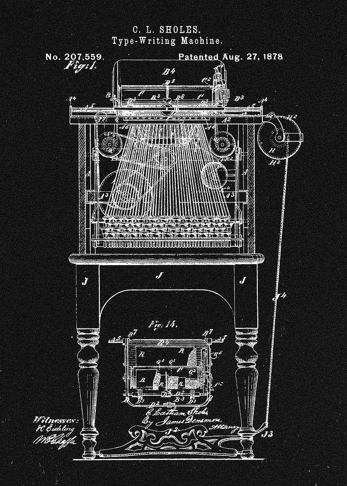 Type writing machine