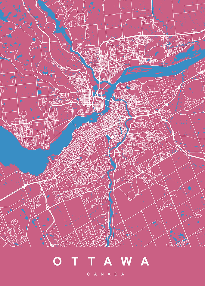 OTTAWA City Map Canada