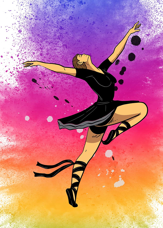 Ballerina dancing