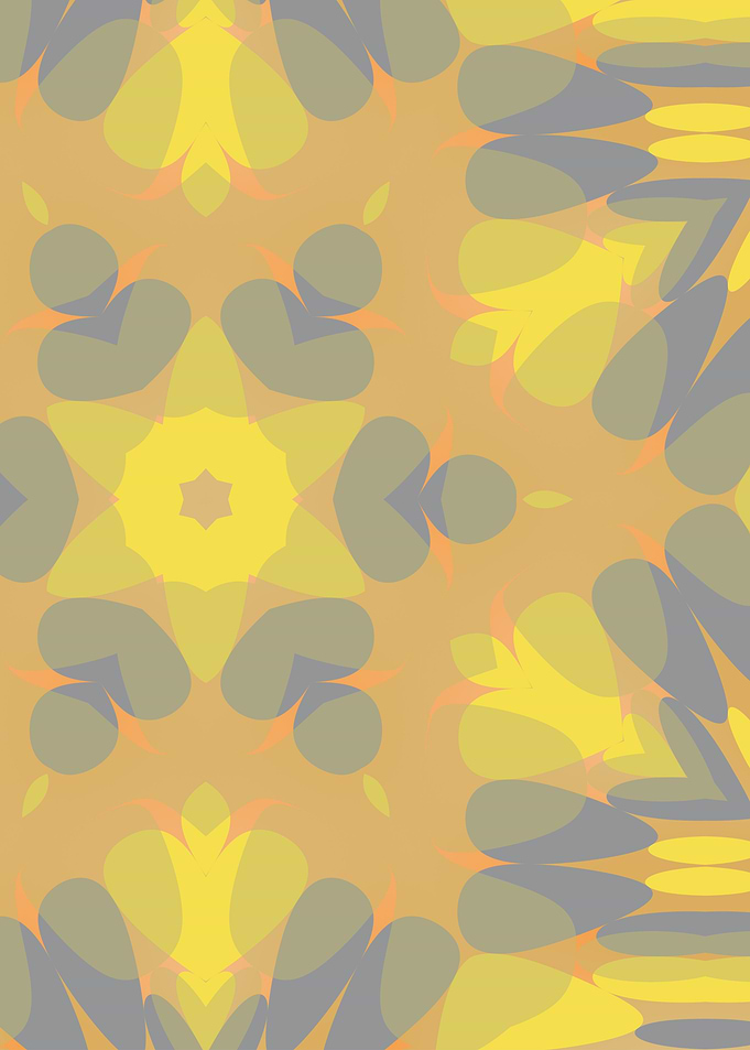 Geometric yellow + gray 6