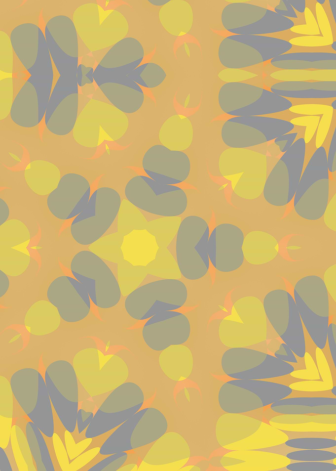 Geometric yellow + gray 4