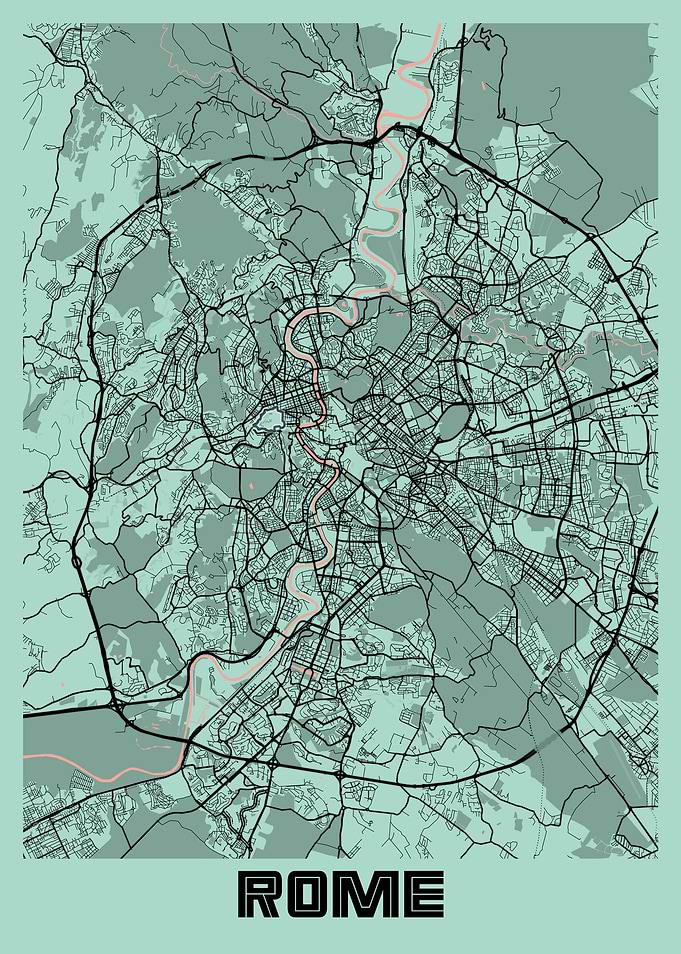 Rome Peony City Map