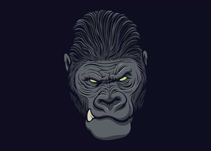 Cool Gorilla face