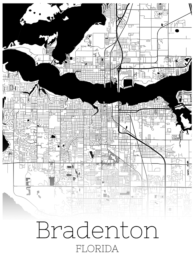 Bradenton Florida city map