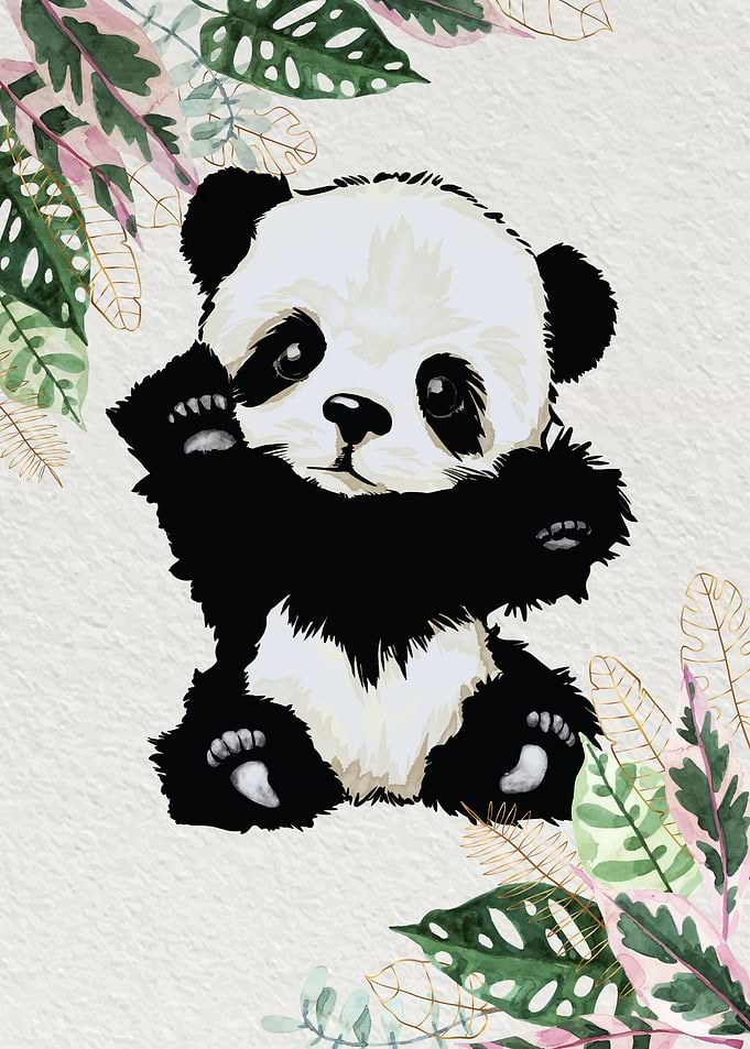 Cute baby panda