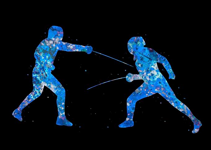 Fencing player
