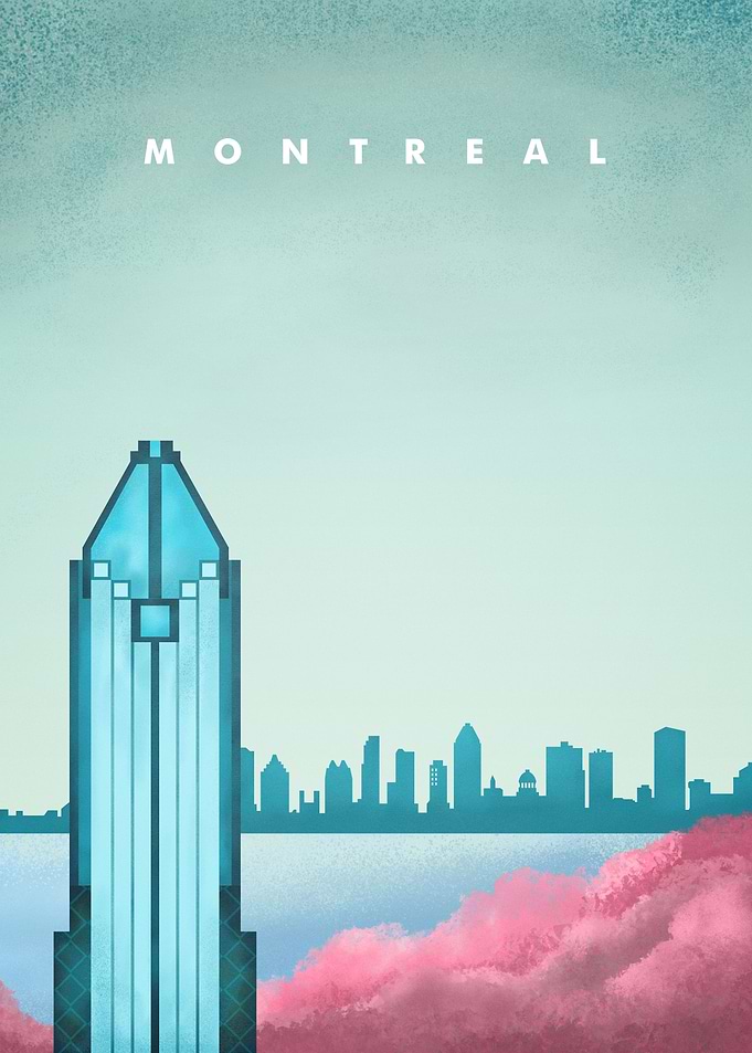 Montreal Travel Poster