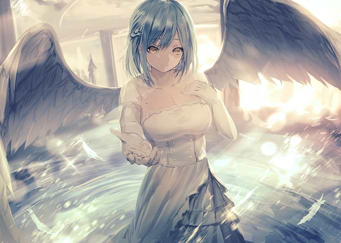 Anime Girl With Wings