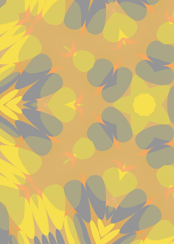 Geometric yellow + gray 5