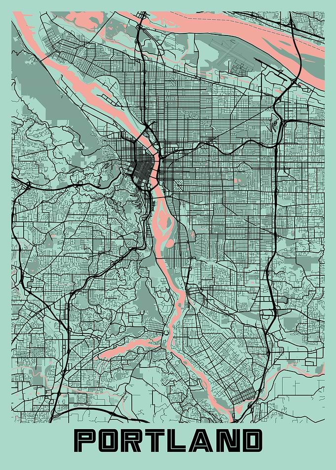 Portland Peony City Map