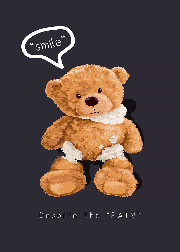 Smile despite the pain