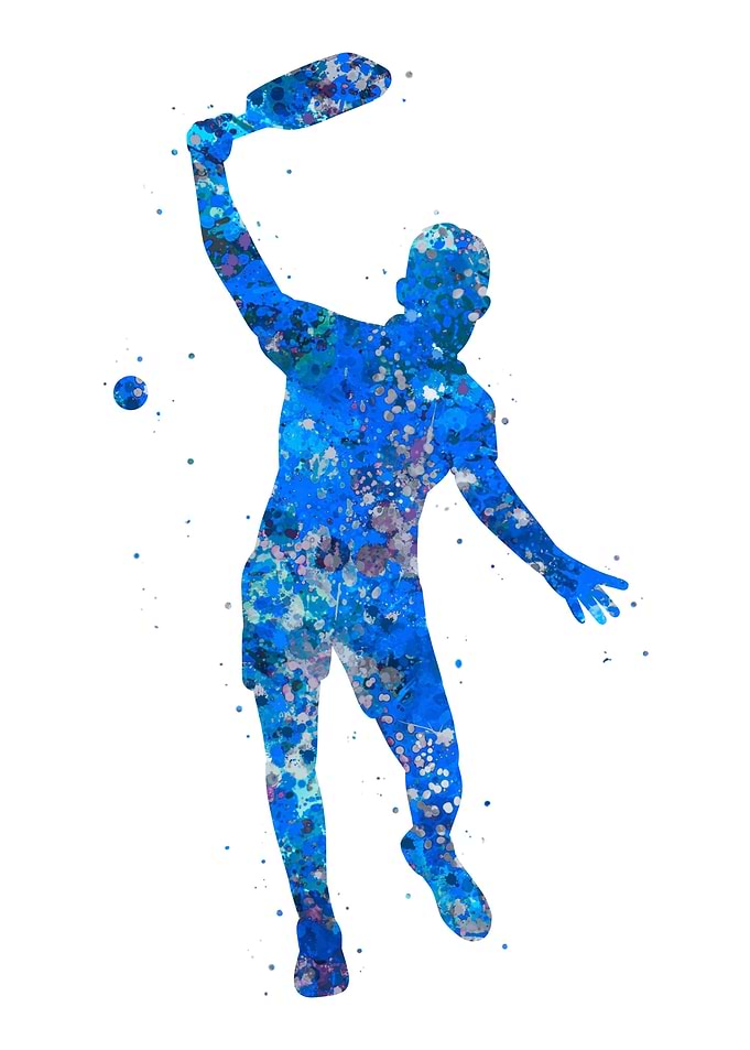 Pickleball blue art