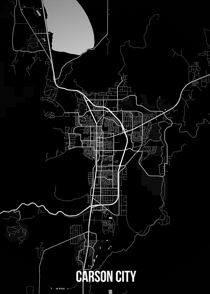 Carson City dark map