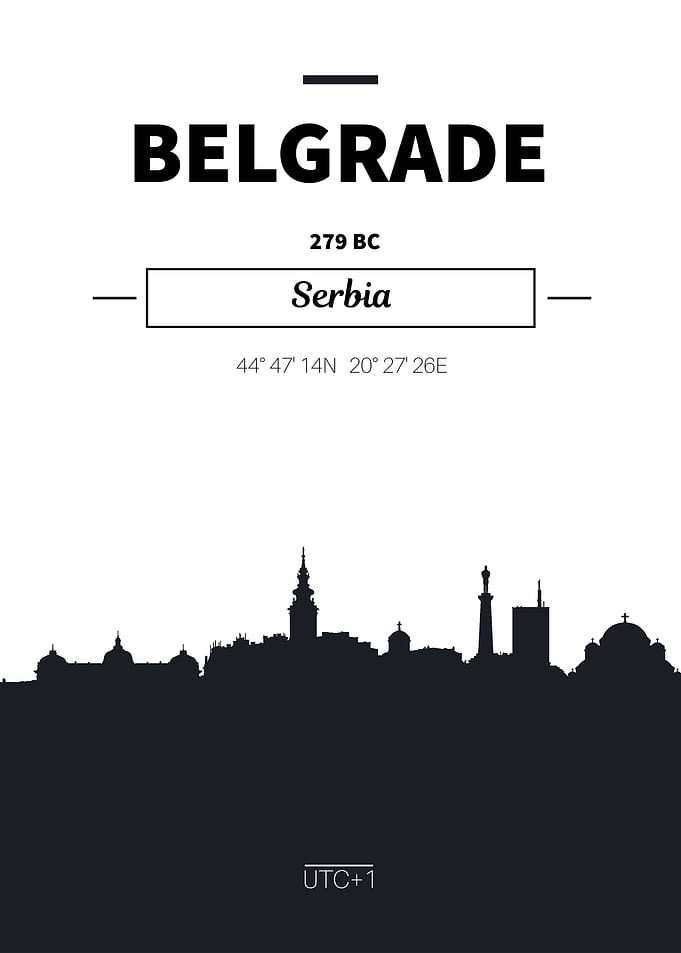 Belgrade Serbia skyline
