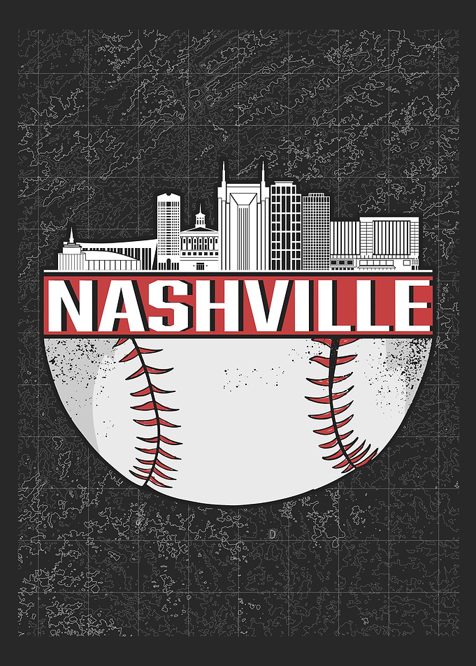 Nashville Baseball Skyline