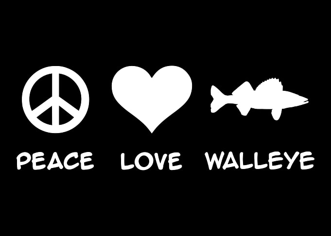 Fishing Peace Love Walleye
