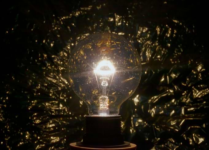 Light bulb ball sparkles