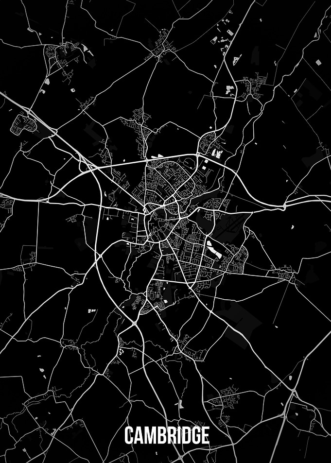 Cambridge dark map