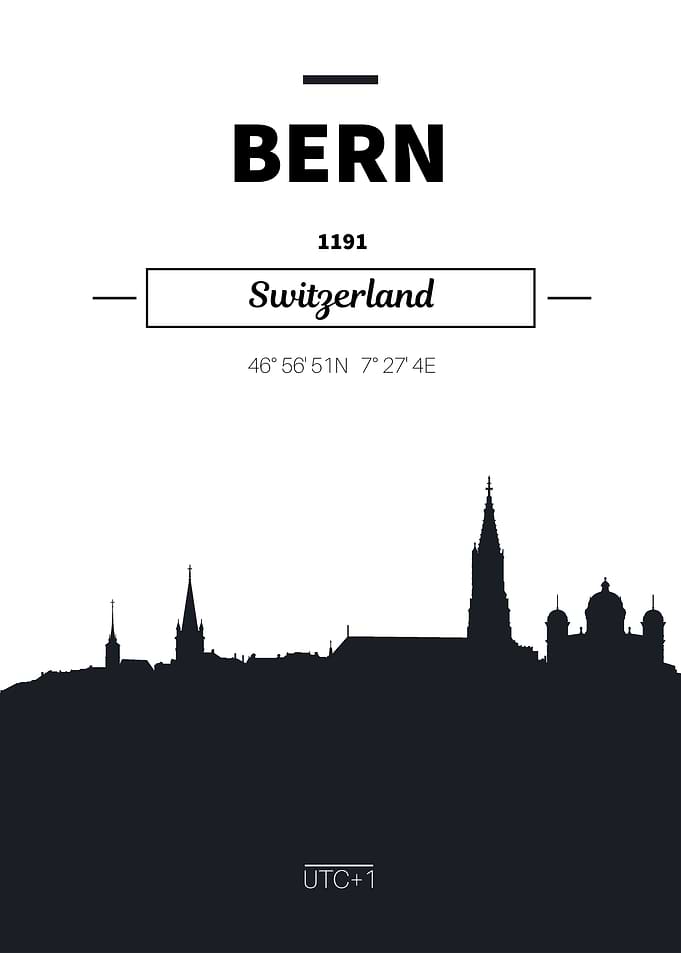 bern switzerland poster