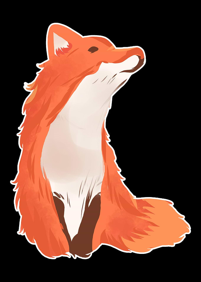 Watercolor Fox Artist and