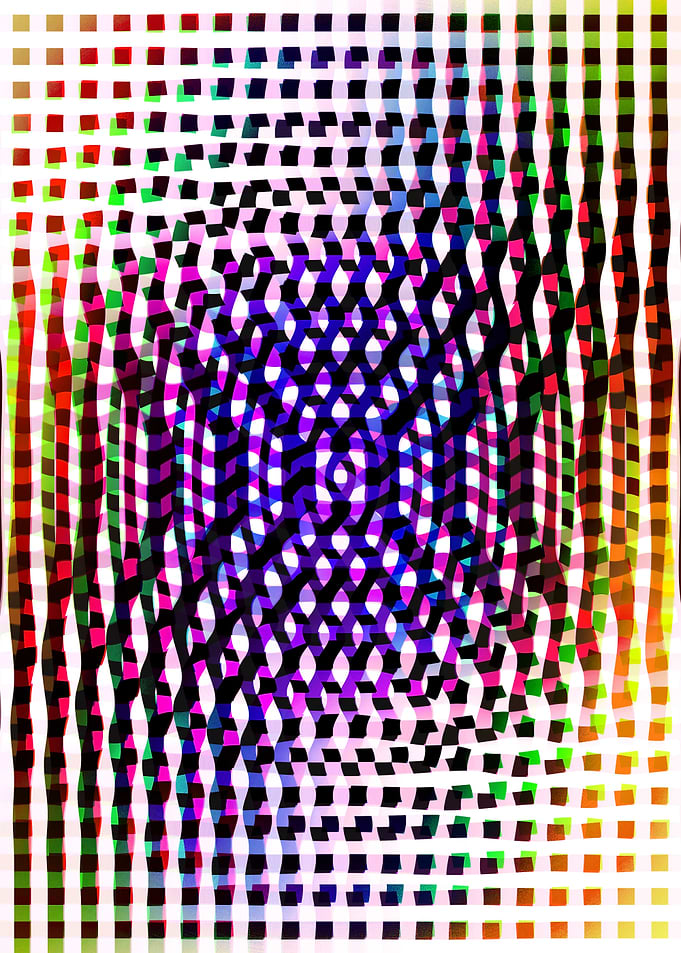 Illusion colorful design