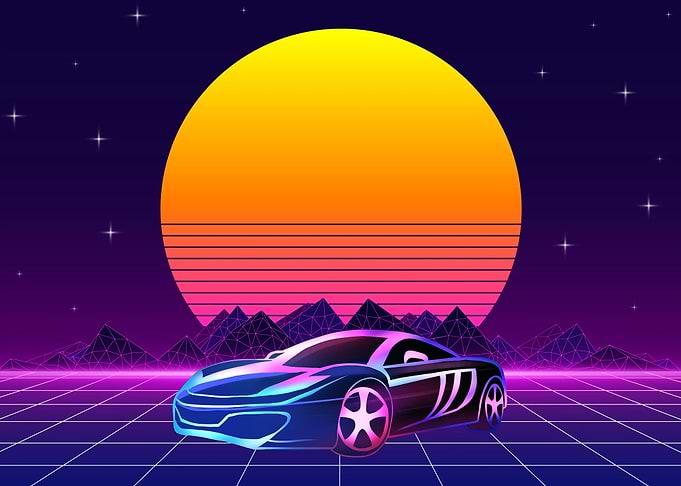 Sport Car at Sunset