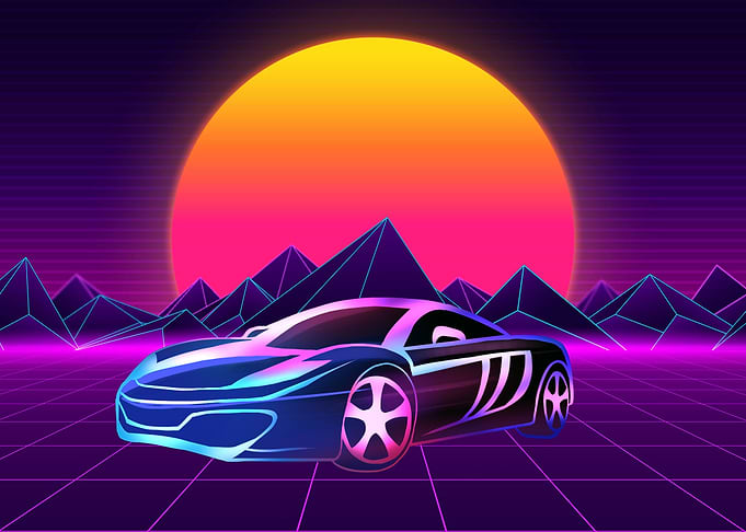 Sport Car at Sunset