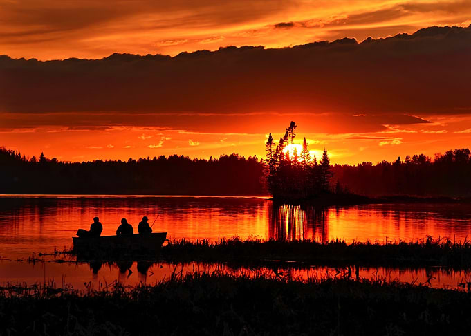 Sunset fishing
