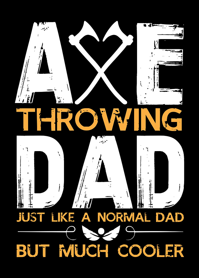Axe Throwing Dad Pun Axes