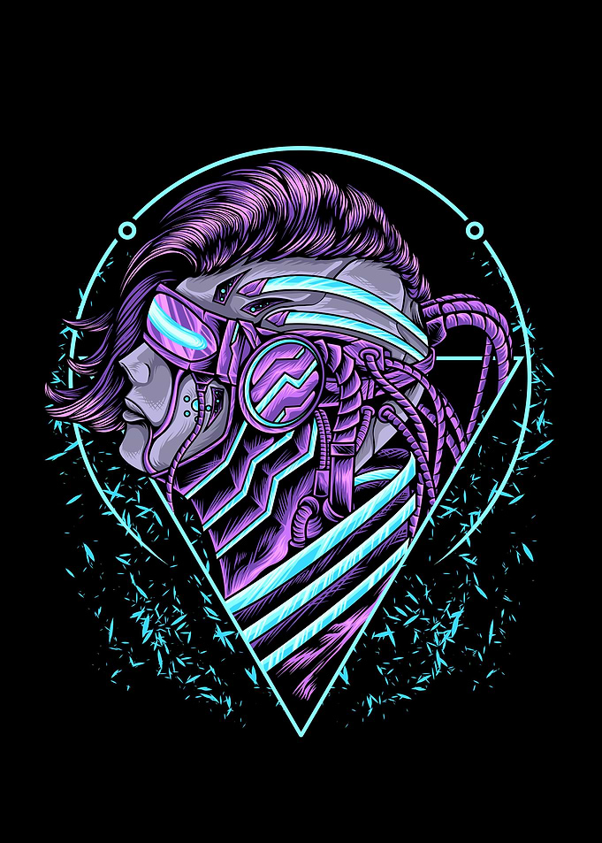Human mecha cyborg