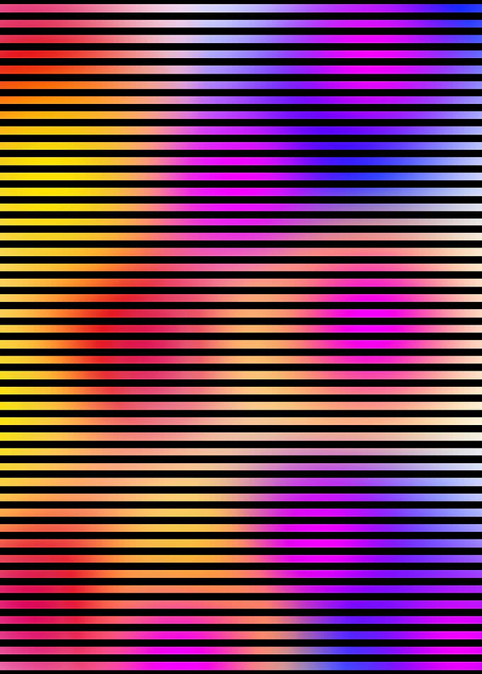 Illusion with lines design