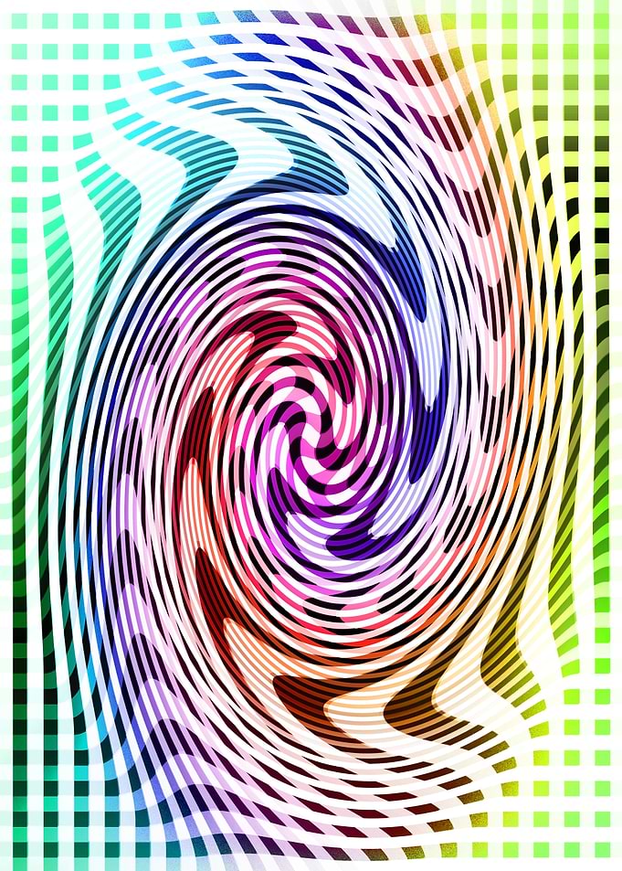 Illusion colorful design
