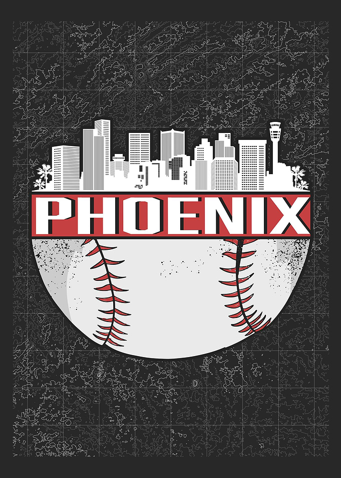 Phoenix Baseball Skyline