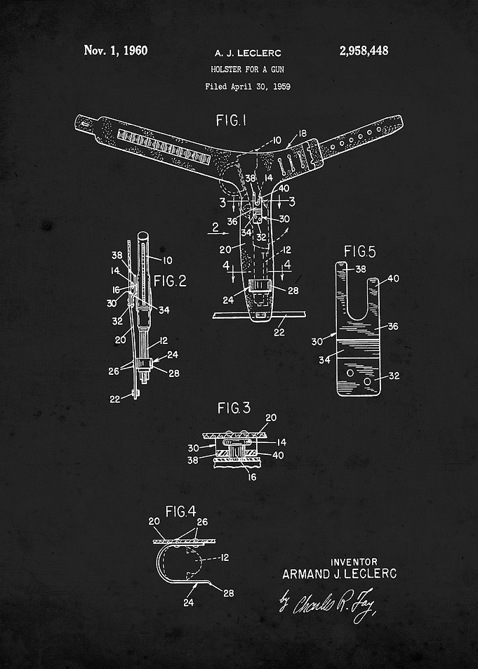 Holster For Gun 1960