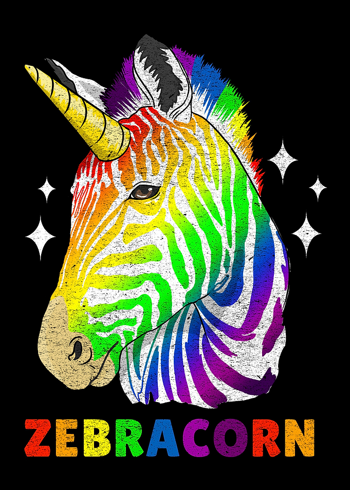 Gay Pride Zebracorn