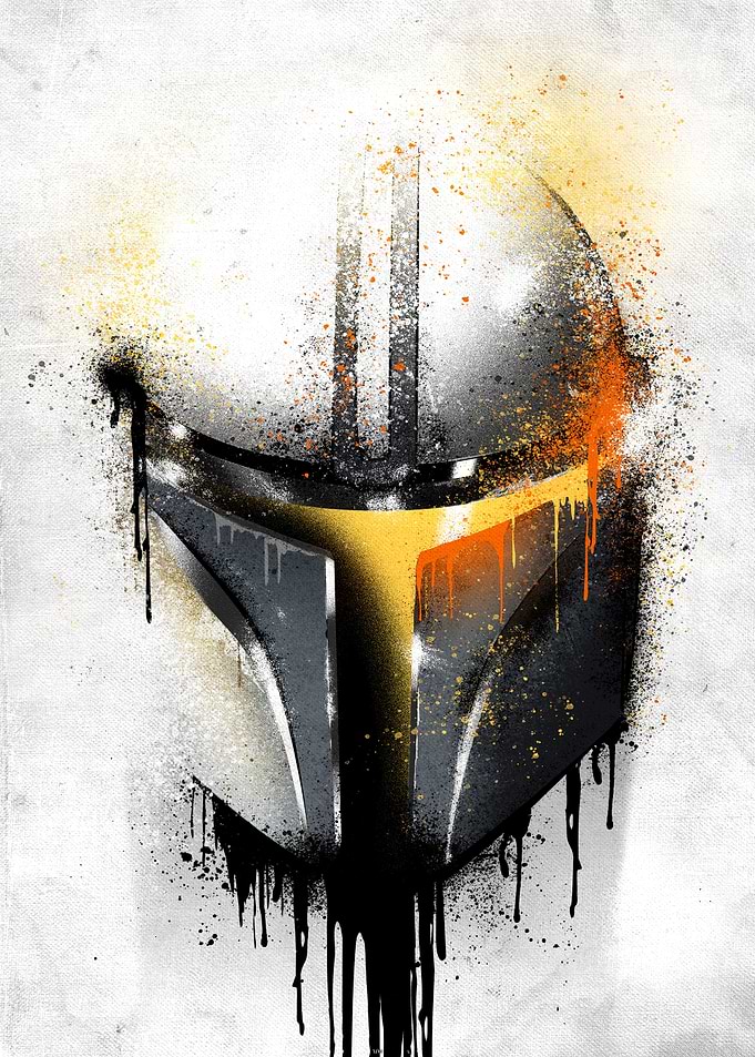 Mandalorian Graffitti Helmet