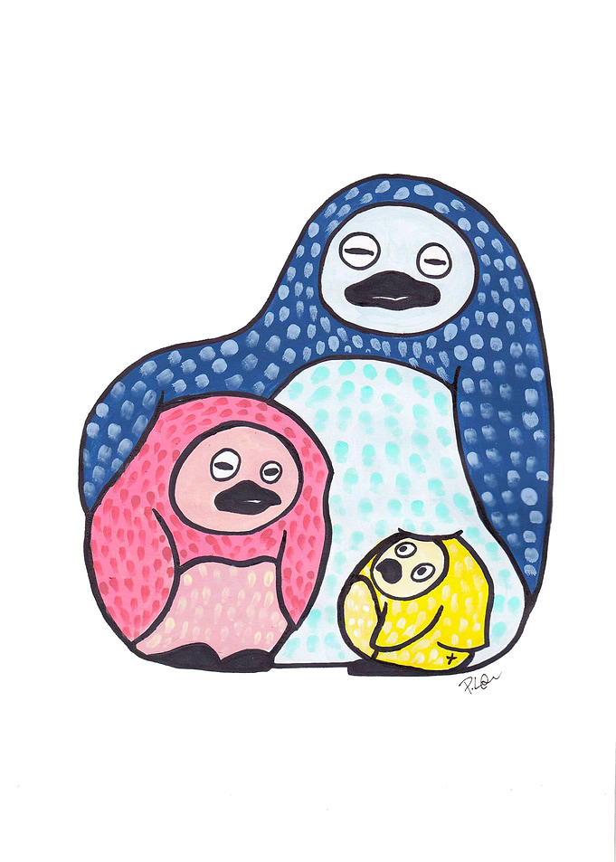 Penguin family