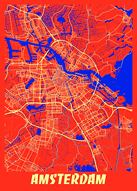 Amsterdam Retro City Map