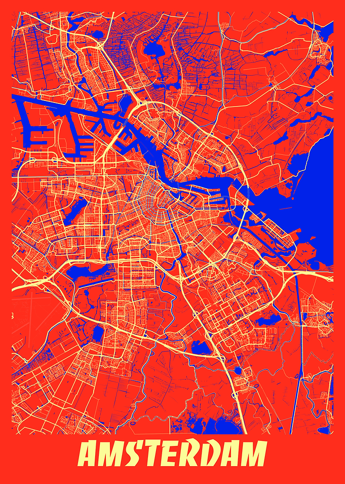 Amsterdam Retro City Map