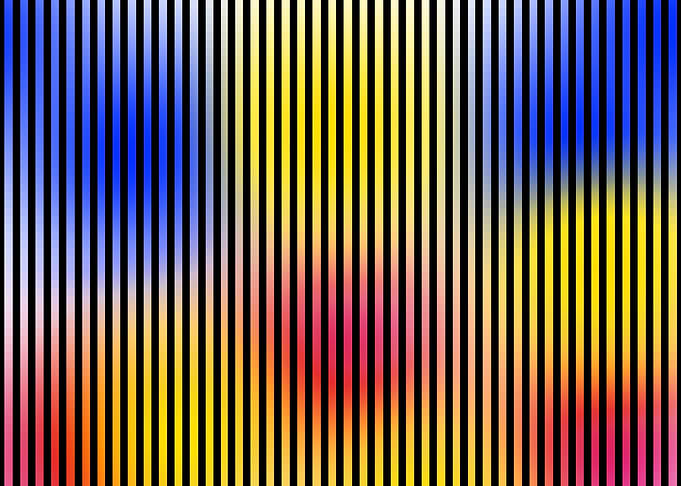 Illusion with lines design